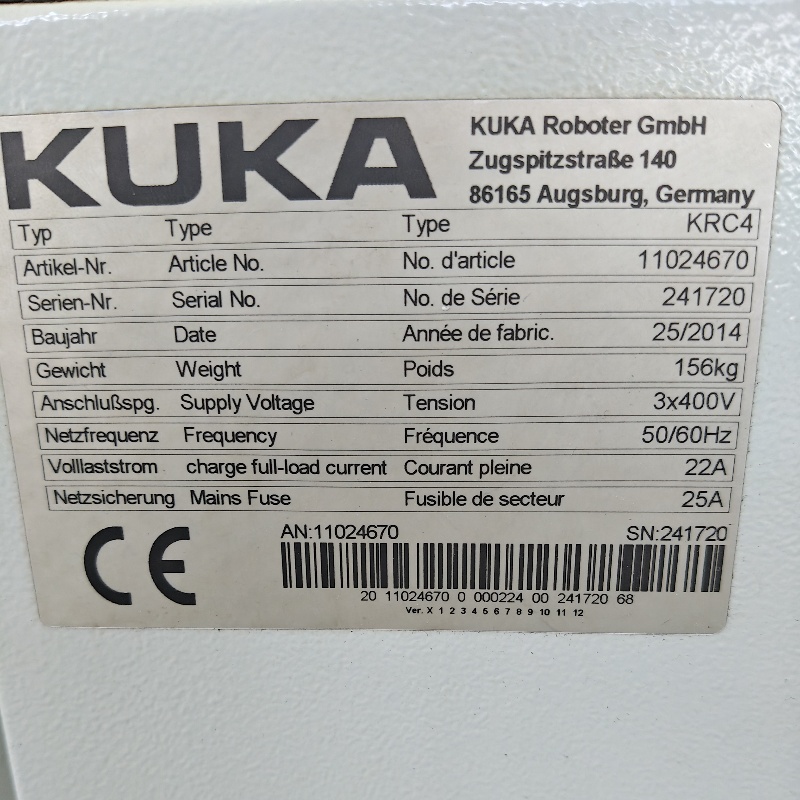 KR210R3100C4 中古KUKAロボット