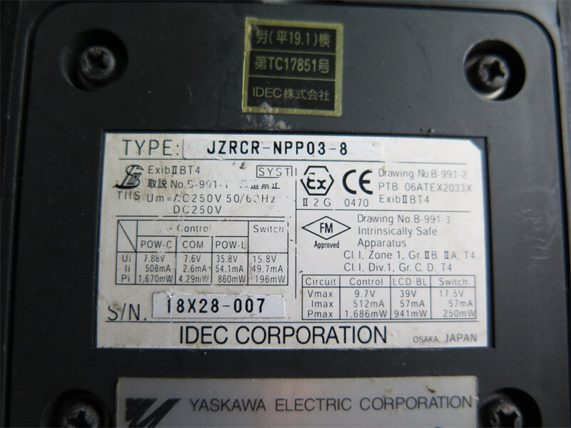 JZRCR-NPP03-8 中古のロボット部品